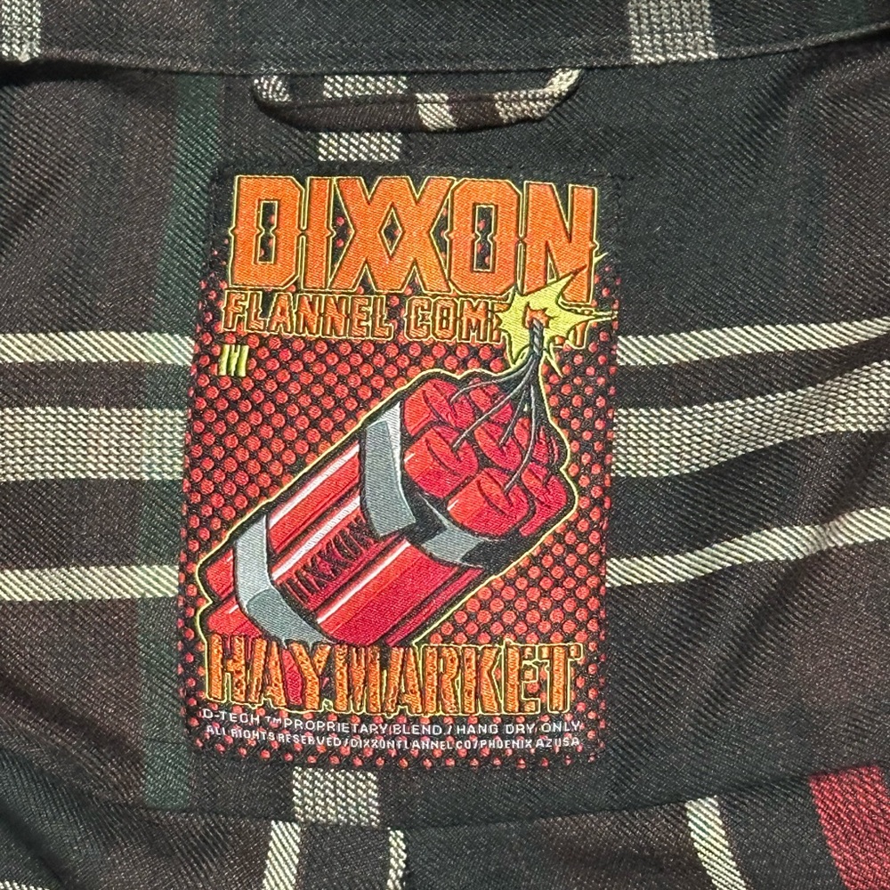 Dixxon Flannel Shirt with Plaid Design haymarket